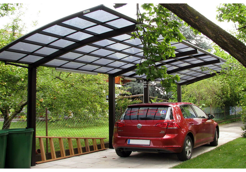 ỨNG DỤNG CỦA TẤM NHỰA POLYCARBONATE Mái nhà để xe