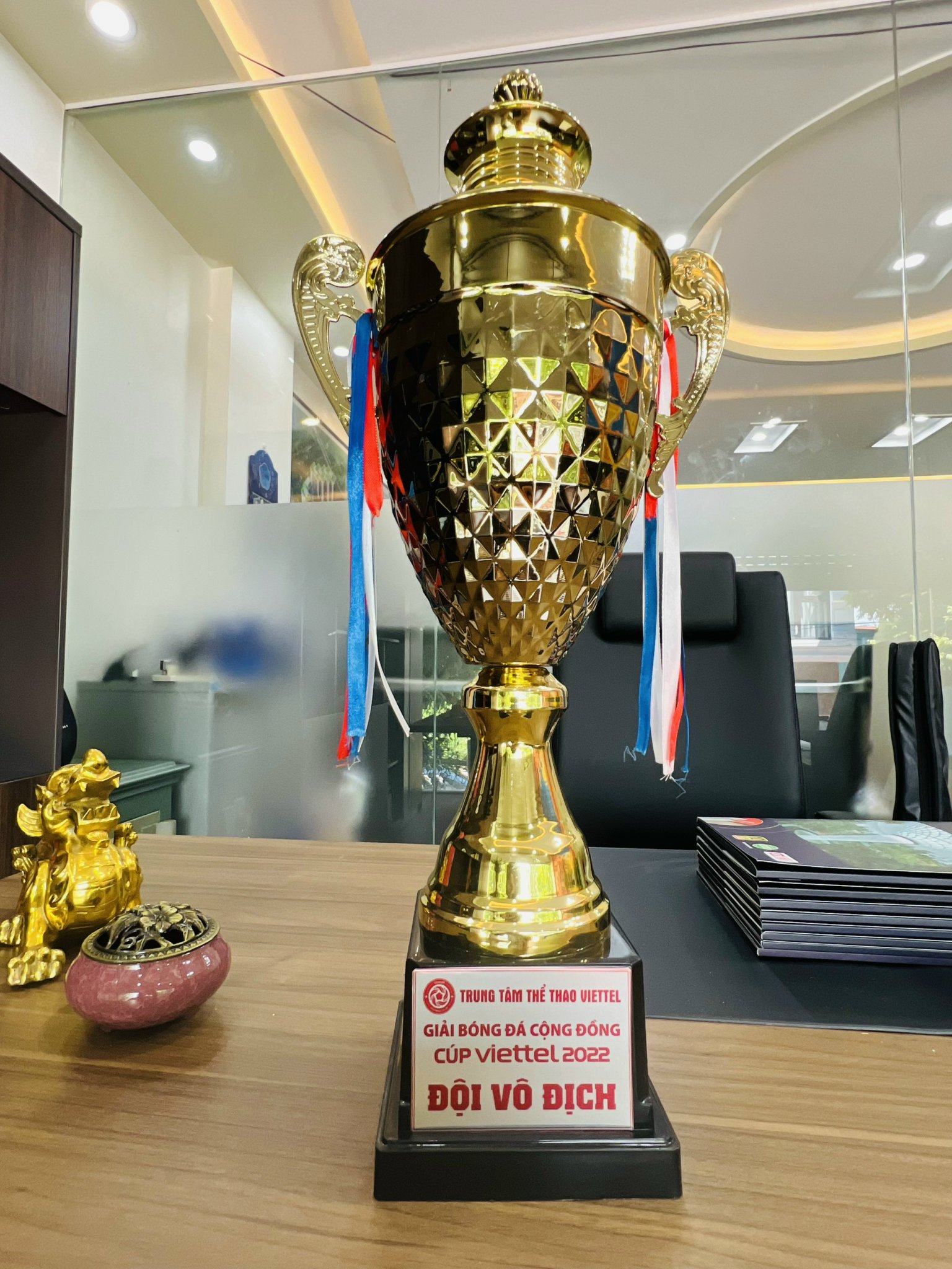 TẤM NHỰA KÍNH CƯỜNG LỰC ASIA LITE | ĐỒNG HÀNH CÙNG TRUNG TÂM ĐÀO TẠO BÓNG ĐÁ TRẺ TBS Cúp vô địch GIẢI BÓNG ĐÁ CỘNG ĐỘNG CUP VIETTEL 2022