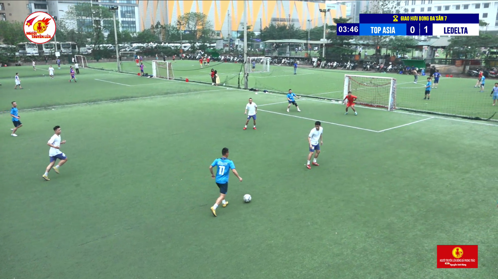 TOP ASIA – NHỰA KÍNH CƯỜNG LỰC ASIA LITE – GIAO HỮU BÓNG ĐÁ : FC Top Asia vs FC Le Delta Bị thủng lưới trước, các cầu thủ FC Top Asia chủ động dâng cao tìm kiếm bàn gỡ hoà