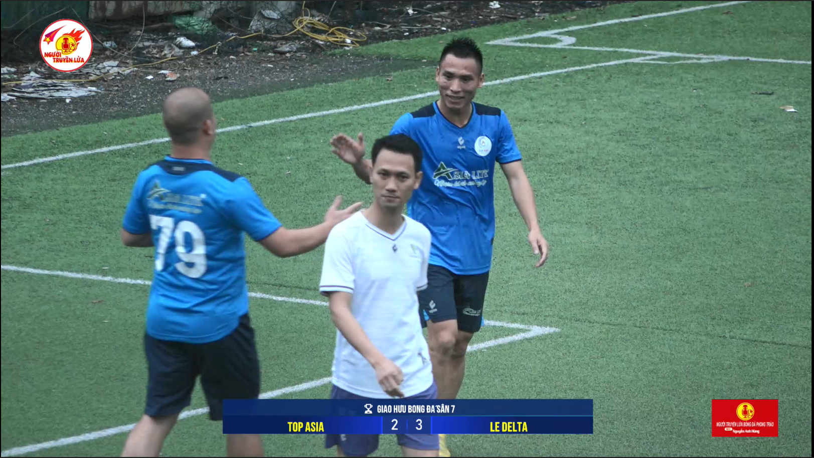 TOP ASIA – NHỰA KÍNH CƯỜNG LỰC ASIA LITE – GIAO HỮU BÓNG ĐÁ : FC Top Asia vs FC Le Delta Các cầu thủ Fc Top Asia rút ngắn tỉ số 2 - 3 trước Fc Le Delta