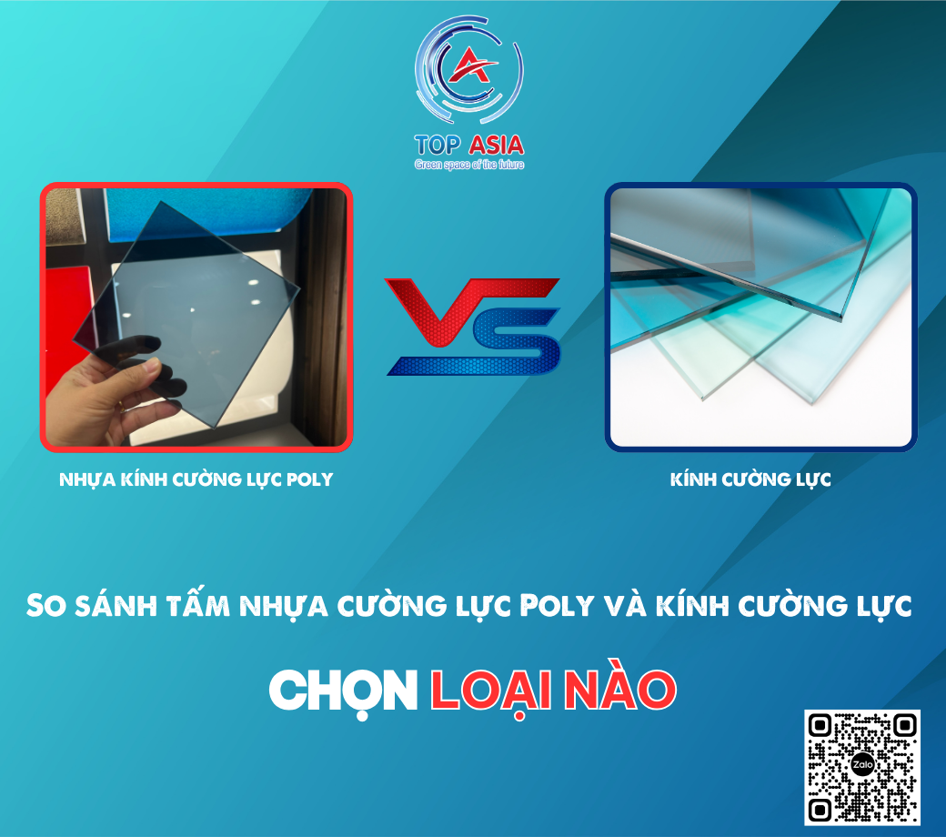 So sánh tấm nhựa cường lực poly và kính cường lực