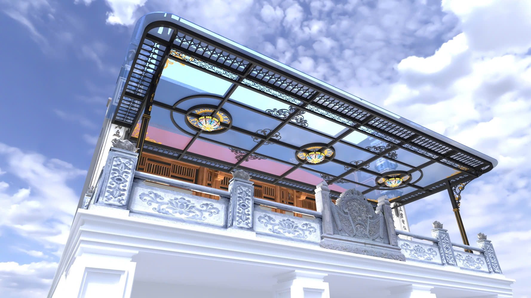 Ưu Điểm Vượt Trội Khi Làm Mái Hiên Lấy Sáng Cho Không Gian Sống 2024 Mái hiên lấy sáng polycarbonate giúp tăng thẩm mỹ cho công trình