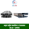 Nẹp sập nhôm 3 thanh dày 0.6-1mm nep sap nhom 3 thanh day 0.6-1mm