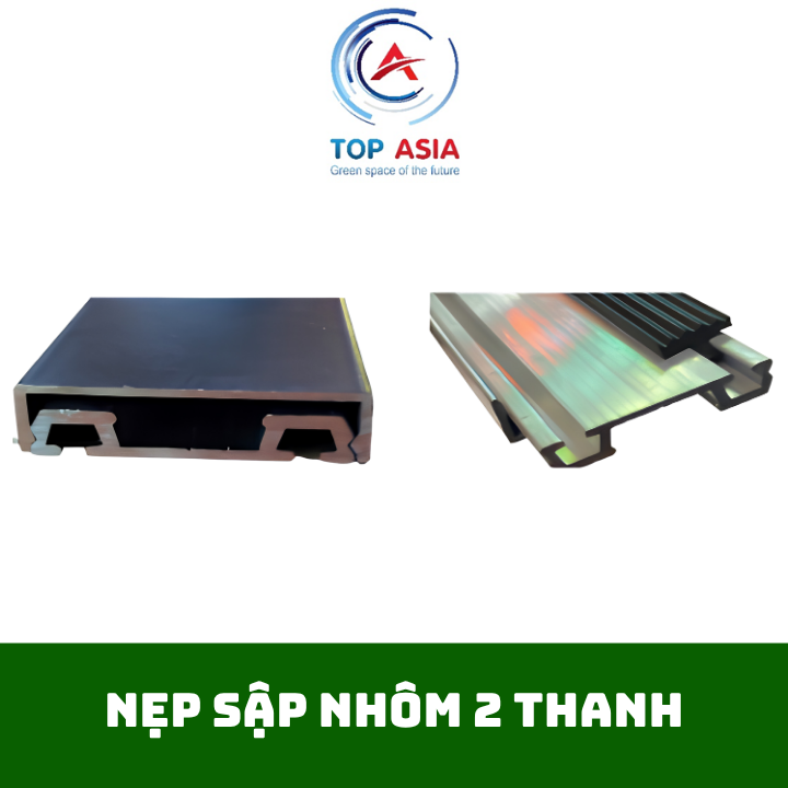 Nẹp sập nhôm 2 thanh nep sap nhom 2 thanh
