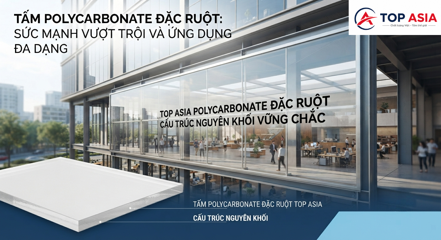 Khám Phá Tấm Polycarbonate Đặc Ruột: Giải Pháp Lợp Mái Bền Bỉ, Sang Trọng Cho Mọi Công Trình